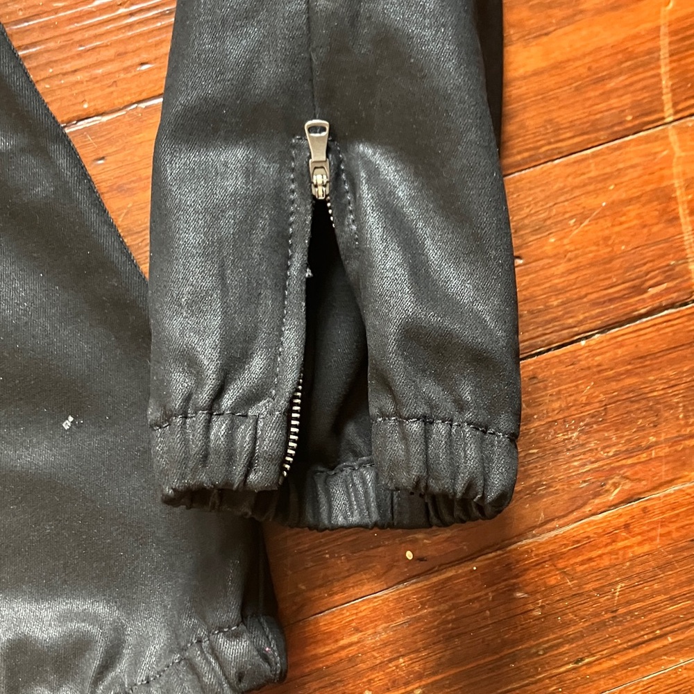Paige Mayslie Jogger Jeans Black Fog Luxe Coated - Picture 8 of 8